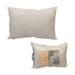 Подушка 50х70см Лебяжий пух (п/э 70, кант) в пакете ДомВелл 