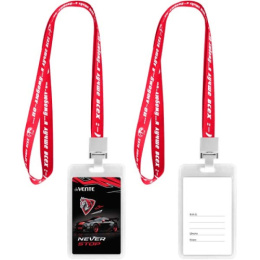 Бейдж 112х70мм Devente Never Stop, школьный, вертикальный, ПВХ, ассорти 8093405