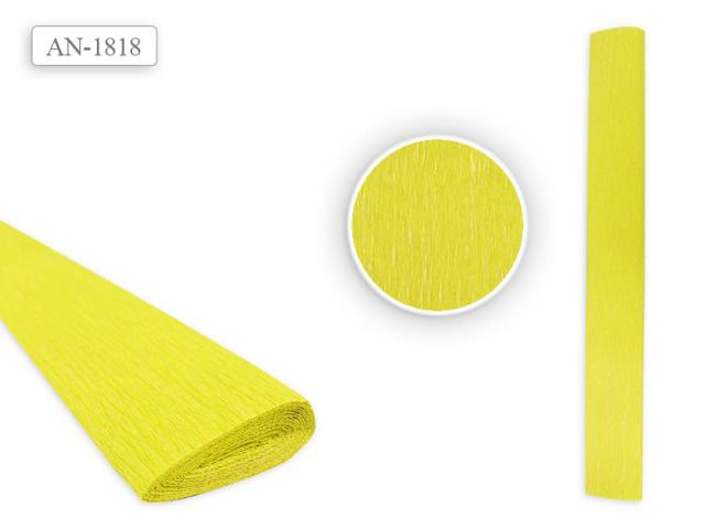 Бумага крепированная 50х250см лимонная AN 1819