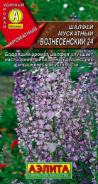 Шалфей мускатный Вознесенский 24 0,2г цветной пакет Аэлита