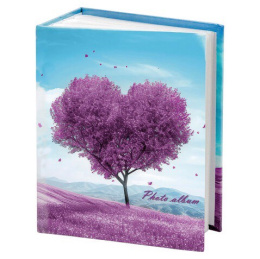 Альбом для фотографий 100 фото 10х15см Brauberg Fancy Heart, пп карман 391439