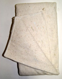 Тряпка для пола из холстопрошивного полотна 75х 70см белая ДомВелл 