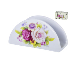 Салфетница фарфоровая Цветы 130х60х65мм, в п/у Guterwahl 102-05051