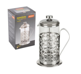 Френч-пресс 1л нержавеющая сталь+стекло Olimpia Mallony T046-1000ML/950093