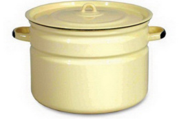 Бак эмалированный 18л с металл. крышкой без декора СтальЭмаль 2с31