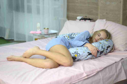 Подушка многофункциональная форма "Бумеранг" 195х30см (бязь) Коты серые с желтым 7206/3, в пакете ДомВелл 