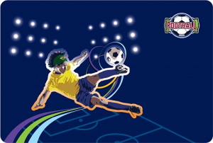 Коврик настольный ErichKrause Football А3 пластик 43323
