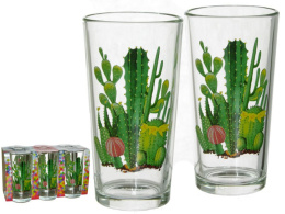 Набор стаканов стеклянных 6шт. 230мл высокие Саванна, в п/у Декостек 146-Д