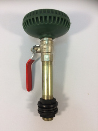 Насадка на душ дюралиевая с краном и резьбой