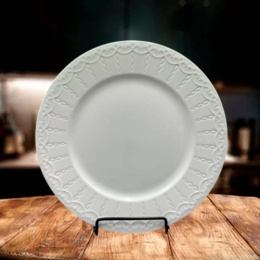 Тарелка керамическая мелкая 270мм Феникс, белый Радужный Дом РД22710