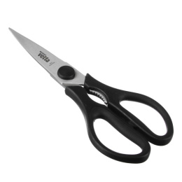 Ножницы кухонные из нержавеющей стали 21см пластиковые ручки, с орехоколом Vetta 884-214