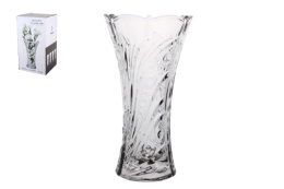 Ваза для цветов стеклянная кубок h-28,5см d-13см, в п/у Коралл 9162