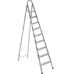 Стремянка металлическая  9 ступеней (1,83м) широкие Step Amigo