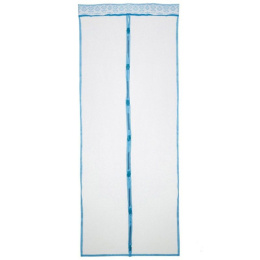 Сетка антимоскитная на магнитах 220см х 0,9м с утяжелителями Капутомоскито Птички, голубой Рыжий кот 009165