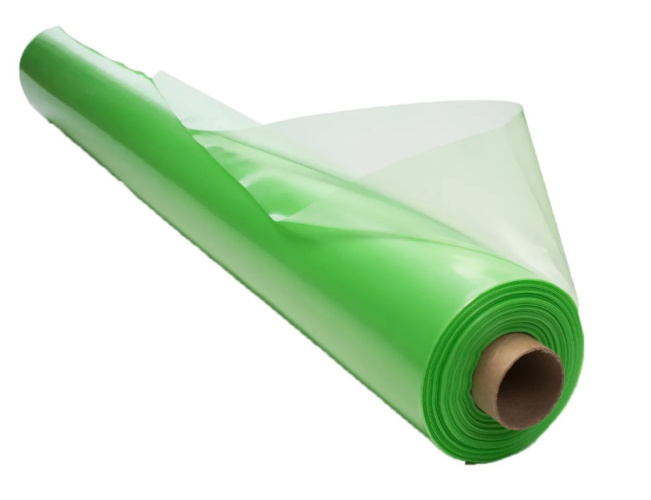 Пленка полиэтиленовая зеленая 100 микрон 1,5м х 4 100м светостабилизирующая, рукав, сложенный вдвое, 45кг БЗПИ
