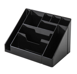 Подставка для пишущих принадлежностей Brauberg Grand Office, 9 отделений, черный 238098