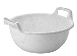 Таз пластиковый круглый  9л с ручками Альфа, цвета в ассортименте Plast Team PT2940