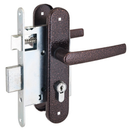 Замок врезной Птимаш ЗВ4-3.08 (ЗВ4-1.55) медь, шуруп Птимаш 40327