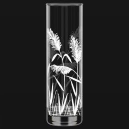 Ваза для цветов стеклянная цилиндр h-26см d-8см Flora Ковыль, в п/у Декостек 767-Г