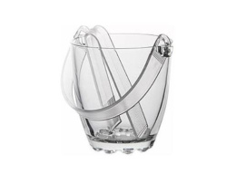 Ведерко для льда стеклянное Sylvana 130мм со щипцами Pasabahce Бор 53628SL