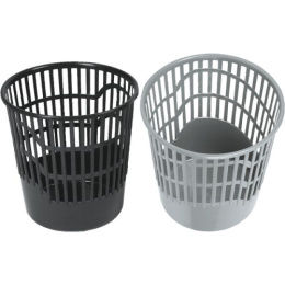 Корзина для бумаг пластиковая 10л Attomex, черный 4106402