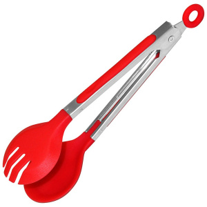 Щипцы универсальные нейлоновые нержавеющие ручки 21см Tongs-03 Mallony 985850