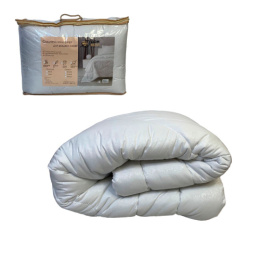 Одеяло 140х205см Лебяжий пух (п/э 90) в чемодане ДомВелл 
