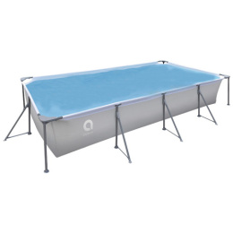 Бассейн каркасный прямоугольный 6075л 394х207х80см, заплатка для ремонта, серый Avenli 17723/109412
