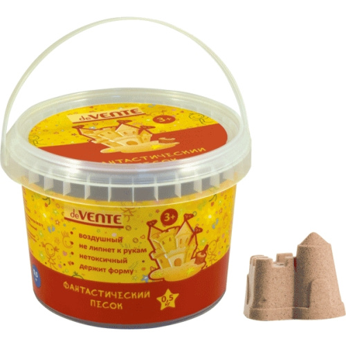Песок кинетический 0,5кг натуральный deVente 8042807