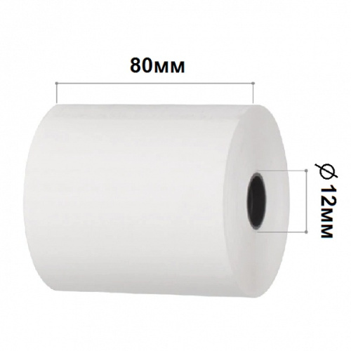Чековая лента 80х12х80 (60м) Attomex, термо 2090500