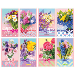 Блокнот А6  32 листа BG Букет для тебя, ассорти, скоба Б6СК32_БЛ 10085