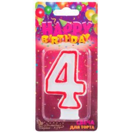 Свеча-цифра 4 Волшебная страна 312500