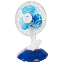 Вентилятор настольный EN-0601, 2в1 (на прищепке, на подставке), голубой Energy 030384