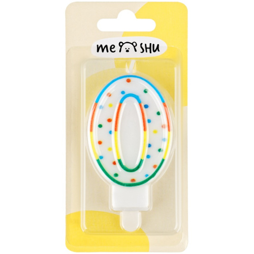 Свеча-цифра 0 Meshu MS_32375