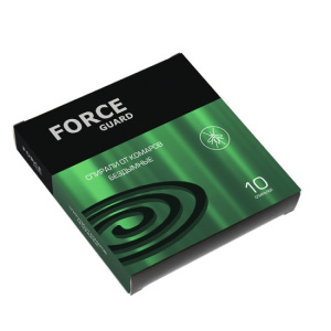 Спирали от комаров 10шт. бездымные Force guard 