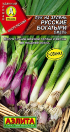 Лук на зелень Русские богатыри смесь 1г цветной пакет Аэлита