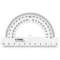 Транспортир 180 10см Стамм прозрачный бесцветный ТР12