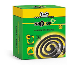 Спирали от комаров 10шт. черные малодымные без запаха (Надзор) Nadzor ISM004B