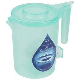 Чайник электрический 0,5л 600Вт, пластиковый, спираль, зеленый Капелька 81443/003911