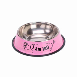 Миска для домашних животных из нержавеющей стали с надписями Радужный Дом ТТ54586