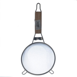 Сито металлическое d-18см с деревянной вставкой в ручке №1