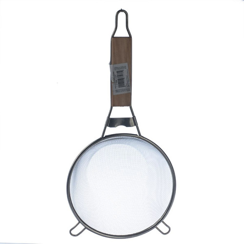 Сито металлическое d-18см с деревянной вставкой в ручке №1