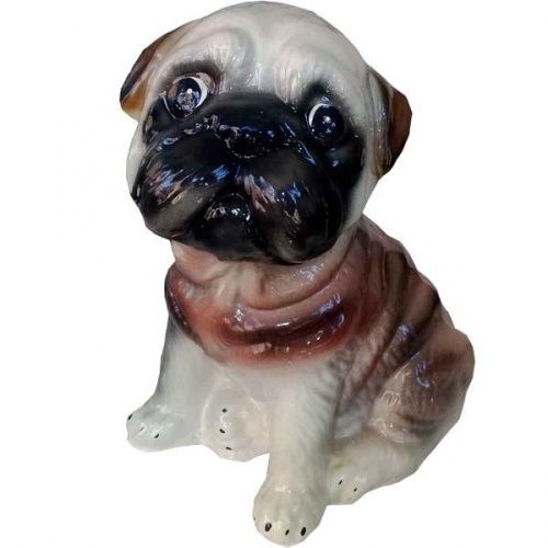 Копилка гипсовая Мопс сидячий 30х20см Гарденвилл 294