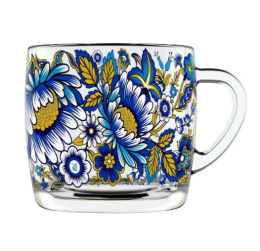 Кружка стеклянная 300мл Милори Декостек 2134-Д