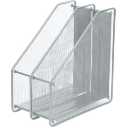 Накопитель 2 секции Devente, сетчатый металлический, серый 3041007