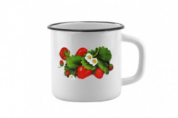 Кружка эмалированная 1,0л с декором Магн, в ассортименте Эмаль Магнитогорск 0107/4