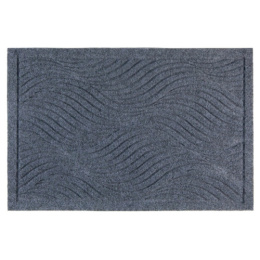 Коврик придверный влаговпитывающий на резин. основе ворс 60х 90см с тиснением Dune, серый SunStep 35-861