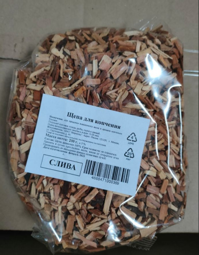 Щепа для копчения 0,2кг Слива