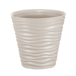 Кашпо пластиковое напольное Дюна d-46см h-45см 50л кремовый Idea М3403