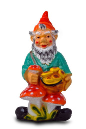 Фигурка садовая гипсовая Гном с грибами h-70см ГусьДекорЛюкс 2С23